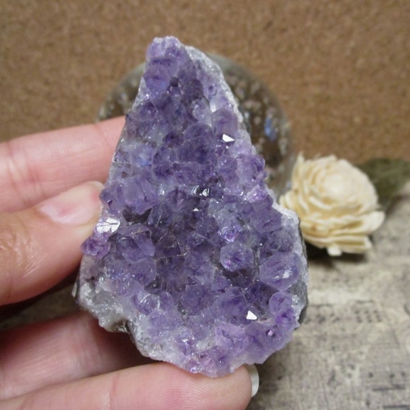 Brazil Amethyst Cluster w/cut base (#6) Gemstone - Picture 3 of 5